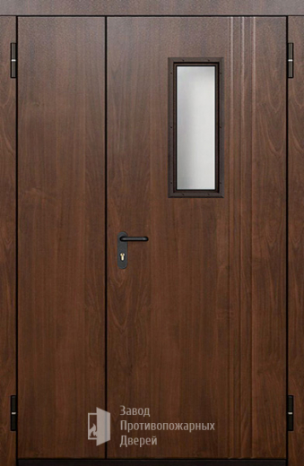 Фото двери «Полуторная МДФ со стеклом» в Верее