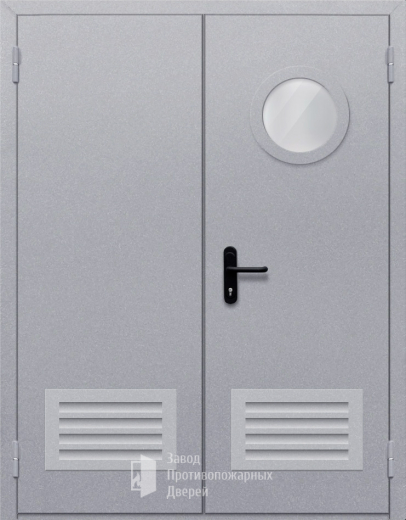 Фото двери «Двупольная с круглым стеклом» в Верее