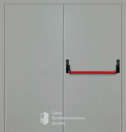 Фото двери «Двупольная глухая с антипаникой (2 створки) EI-30» в Верее