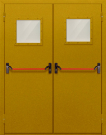 Фото двери «Двупольная со стеклом и антипаникой №55» в Верее