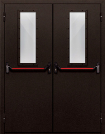 Фото двери «Двупольная со стеклом и антипаникой №610» в Верее