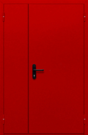 Фото двери «Полуторная глухая (красная)» в Верее