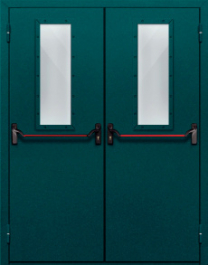 Фото двери «Двупольная со стеклом и антипаникой №66» в Верее