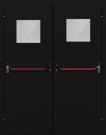Фото двери «Двупольная со стеклом и антипаникой №54» в Верее