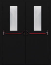 Фото двери «Двупольная со стеклом и антипаникой №64» в Верее