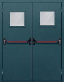 Фото двери «Двупольная со стеклом и антипаникой №57» в Верее