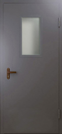 Фото двери «Техническая дверь №4 однопольная со стеклопакетом» в Верее
