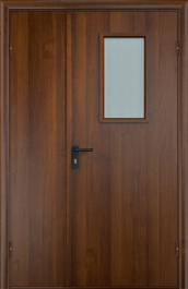 Фото двери «Полуторная МДФ со стеклом EI-30» в Верее