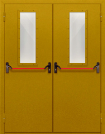 Фото двери «Двупольная со стеклом и антипаникой №65» в Верее