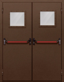 Фото двери «Двупольная со стеклом и антипаникой №58» в Верее